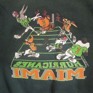 Rare vintage Looney Tunes Toons Miami crew neck 1993.